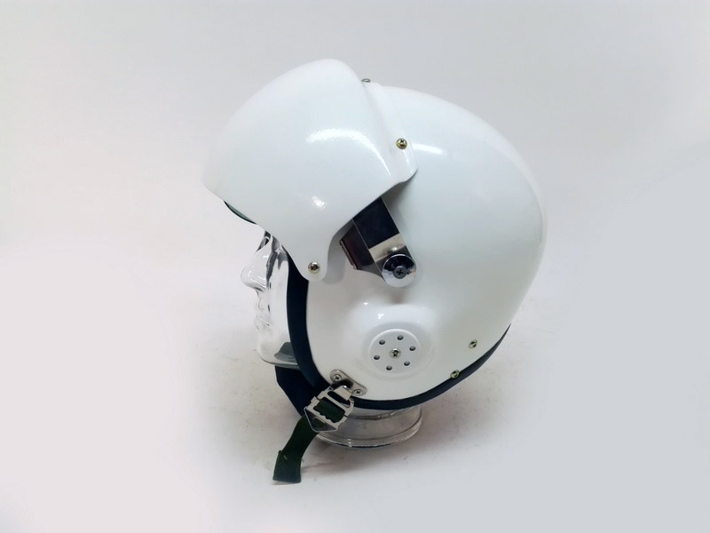 casco aviador militar blanco.2viseras.fibra (18eu.) 1u